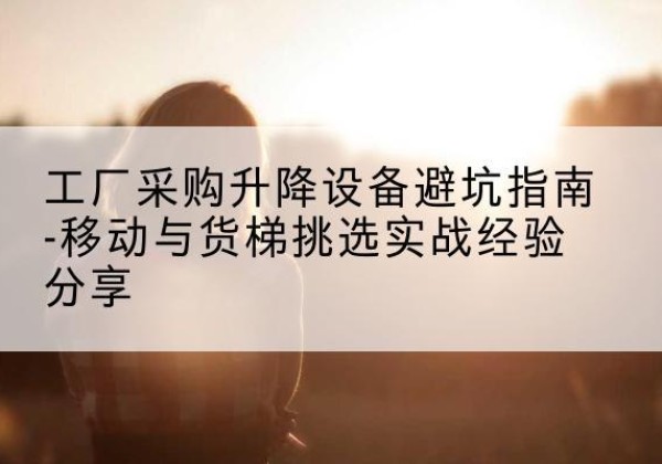 鼎城移动式升降机怎么选-工厂采购升降设备避坑指南-移动与货梯挑选实战经验分享